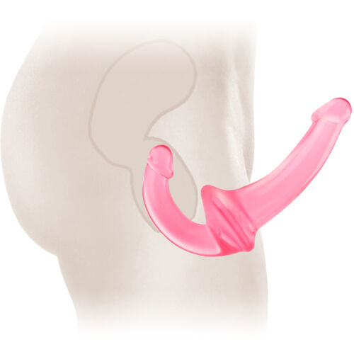STRAP ON BEZ PÁSŮ - DVA PENISY DO VAGÍNY A ANÁLU DVOJITÉ DILDO 2V1 – 77133762