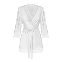 Obsessive Weddya bílý župan s krajkou svatební spodní prádlo - 71634333 - 8