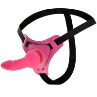 Strap-on s žilnatým penisem, pás s odnímatelným dildem - 70684651 - 6