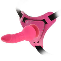 Strap-on s žilnatým penisem, pás s odnímatelným dildem - 70684651 - 5