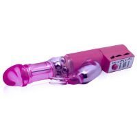 Rotující vibrátor se stimulačním králíčkem a kuličkami 24 cm - 76523033 - 3