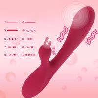 VÝKONNÝ VIBRÁTOR SE DVĚMA VIBRAČNÍMI SYSTÉMY - 10 FUNKCÍ, ELASTICKÝ, STIMULÁTOR KLITORISU  - 79994071 - 5