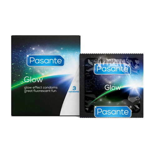 Pasante Glow prezervativy svítící ve tmě 3 ks - 76007332