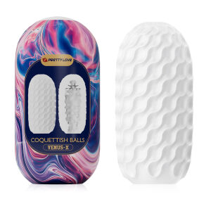 Elastický masturbátor pro muže s hrbolky 13 cm - 73200690