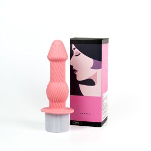Žebrované dildo s funkcí plnění vodou 16,3 cm - 79225994