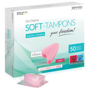 Houbičkové tampony k použití během sexu SOFT TAMPONS MINI 50 ks -77262287