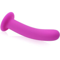 SILIKONOVÉ DILDO ŠTÍHLÝ ROVNÝ KOLÍK S PŘÍSAVKOU – 78905926 - 2