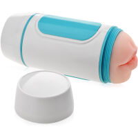 DISKRÉTNÍ MASTURBÁTOR V TUBĚ 2V1 DVOUSTRANNÝ TUNEL ROZKOŠE UMĚLÁ VAGÍNA A ÚSTA  - 75211637 - 2