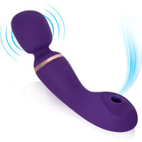 Silný masážní přístroj 2v1 wand + vzduchová stimulace 70 programů - 78668510 - 4