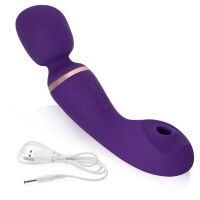 Silný masážní přístroj 2v1 wand + vzduchová stimulace 70 programů - 78668510 - 6