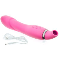 Dvoustranný vibrátor sání a vibrace 2v1 pro stimulaci vagíny, klitorisu a bradavek - 71782648 - 4