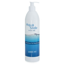 Aqua Slide Erotic Gel lubrikant vodní gel intimní 1000 ml - 78771511
