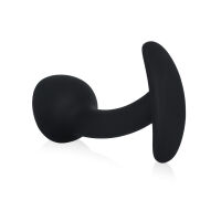 Silikonový zahnutý anální kolík s rukojetí 7,4 cm - 73513223 - 3