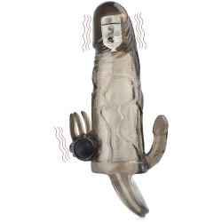 NÁVLEK NA PENIS TROJITÁ STIMULACE DVA VIBRÁTORY  – 77208310