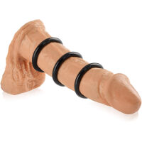 SILIKONOVÝ KROUŽEK NA PENIS EREKČNÍ OBRUČ S VÝSTUPKY  –  74693597 - 2