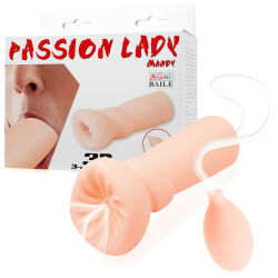 MASTURBÁTOR Z UMĚLÉ KŮŽE CYBERSKIN, UMĚLÝ ANUS + SACÍ PUMPIČKA  - 75222530