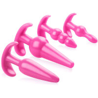 4 ANÁLNÍ KOLÍKY RŮZNÉ ROZMĚRY A TVARY SEX KOMPLET – 70679811 - 2