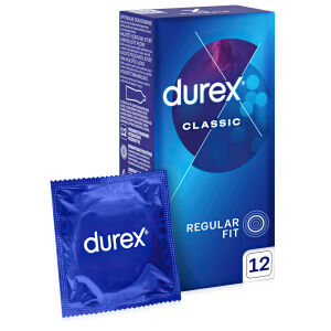 Durex Classic klasické kondomy 12 ks - 77936664