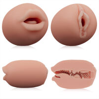 Oboustranný masturbátor pro muže tělová pochva a ústa - 71721361 - 5