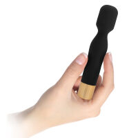 Černý mini masážní wand 10 funkcí vodotěsný 14,5 cm - 73657780 - 5
