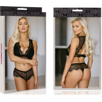 SEXY  SOUPRAVA PRÁDLA PODPRSENKA BRALETTE KRAJKOV + TANGA – 73449268 - 3