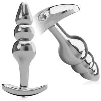 KULIČKOVÝ KOLÍK KE STIMULACI ANUSU KOVOVÝ ANAL PLUG  - 75655950 - 3