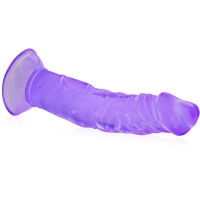OBJEMNÝ ŽILNATÝ PENIS NA SILNÉ PŘÍSAVCE ZAHNUTÉ DILDO 22 CM - 79433220 - 2