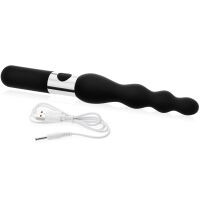 Černý kuličkový vibrátor, 7 super silných vibrací, délka 10 cm - 78662615 - 2