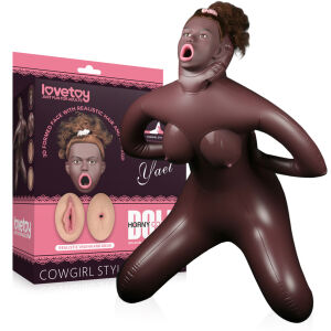 Realistická sexuální panna 98 cm 3 otvory hnědá – 77973647