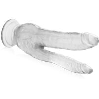 DVA POŠEVNĚ-ANÁLNÍ PENISY VELMI MĚKKÁ DILDA NA PŘÍSAVCE – 77145154 - 2