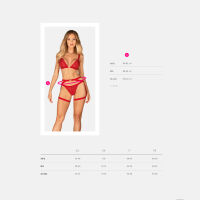 Obsessive červený postroj se srdíčkem Elianes - 72603744 - 4