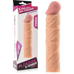 PŘIROZENÝ NÁVLEK PENIS DELŠÍ O 5 CM INTENZIVNĚ STIMULUJÍCÍ – 74770595