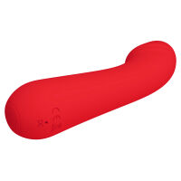 Červený měkký silikonový vibrátor bodu G 12 funkcí - 74536346 - 3