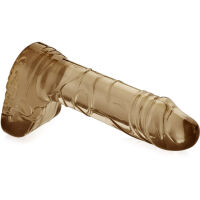 ANÁLNÍ DILDO GELOVÝ PENIS S VARLATY ANAL PLUG SEX KOLÍK - 74314376 - 2