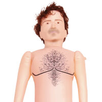 Nafukovací lásková panna 3D Dennis s vibračním penisem - 78861925 - 6