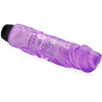 VELKÝ GELOVÝ VIBRÁTOR, PENIS DOKONALE VYPLŇUJÍCÍ VAGÍNU, SEX POMŮCKA K MASTURBACI FIALOVÁ BARVA - 70832282 - 2