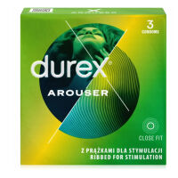 Durex Arouser vroubkované kondomy pro nezapomenutelné zážitky 3 ks - 72822306 - 4