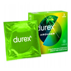Durex Arouser vroubkované kondomy pro nezapomenutelné zážitky 3 ks - 72822306