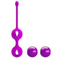 Fialové kuličky pro trénink Kegelových svalů gejša kuličky 16,3 cm - 73022846 - 6