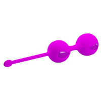 Fialové kuličky pro trénink Kegelových svalů gejša kuličky 16,3 cm - 73022846 - 2