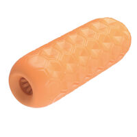Oranžový gelový masturbátor pro muže s masážními kuličkami - 78647783 - 2