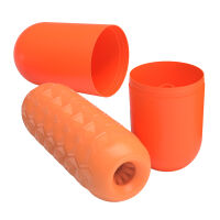 Oranžový gelový masturbátor pro muže s masážními kuličkami - 78647783 - 6