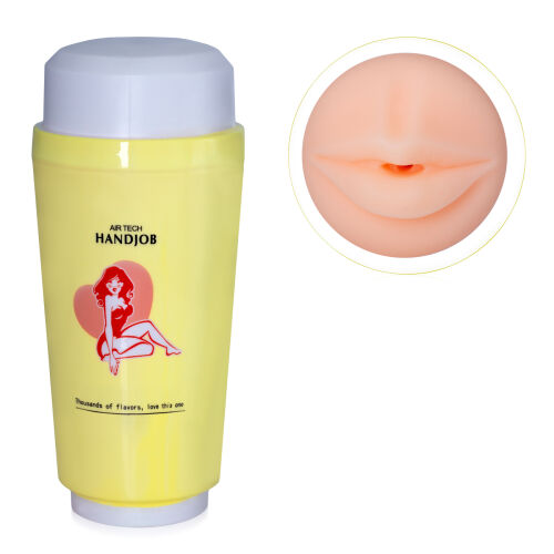 Realistický masturbátor ústa umělá vagína v tubě - 73592076