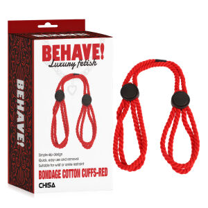 Červené bavlněné lano pro bondage BDSM pro začátečníky - 75449209