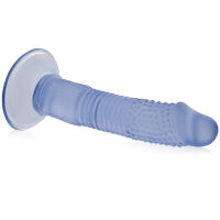 Ohebný umělý penis se stimulačními pruhy 18 cm dildo - 70306892 - 2