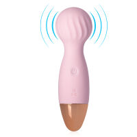 Růžový mini wand masážní přístroj 12 funkcí vodotěsný 14 cm - 73507771 - 4
