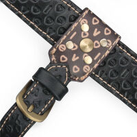 Rebellion regulovaný kožený pás strap-on se zlatými detaily a kroužkem - 75401269 - 11