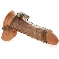 GELOVÝ OTEVŘENÝ EREKČNÍ NÁVLEK S VÝČNĚLKY A VIBRÁTOREM  - 76041107 - 3