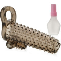 GELOVÝ OTEVŘENÝ EREKČNÍ NÁVLEK S VÝČNĚLKY A VIBRÁTOREM  - 76041107 - 2