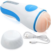 SACÍ MASTURBÁTOR - MUŽSKÝ MASAŽÉR S FUNKCEMI SÁNÍ PENISU A VIBRACEMI  - 77761427 - 3